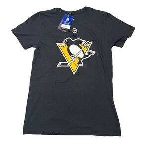Fanatics Mens Pittsburgh Penguins NHL Tristan Jarry #35 Black T-Shirt NWT Size S